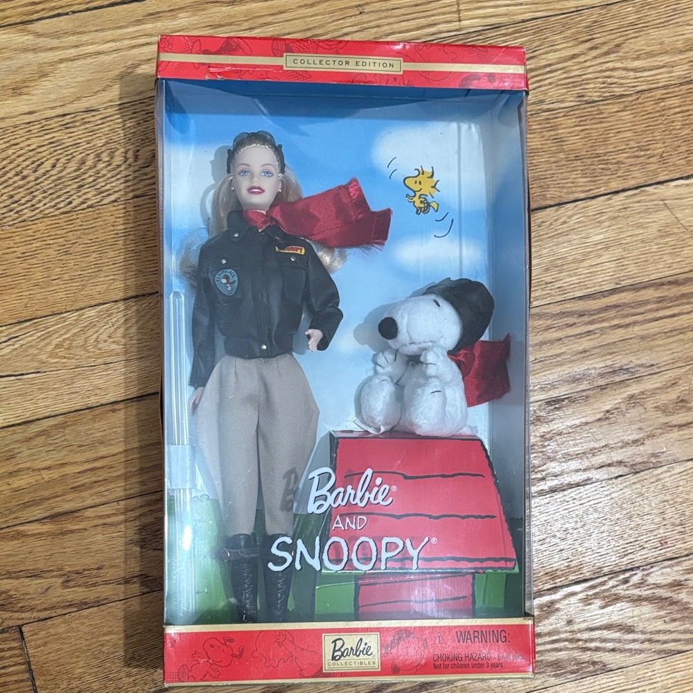 Barbie And Snoopy Collector Edition Doll 2001 Flying Ace Mattel